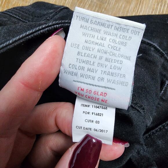 Torrid Lace-Up Black Wash Skinny Jeggings | Women's 10R - Picture 12 of 14